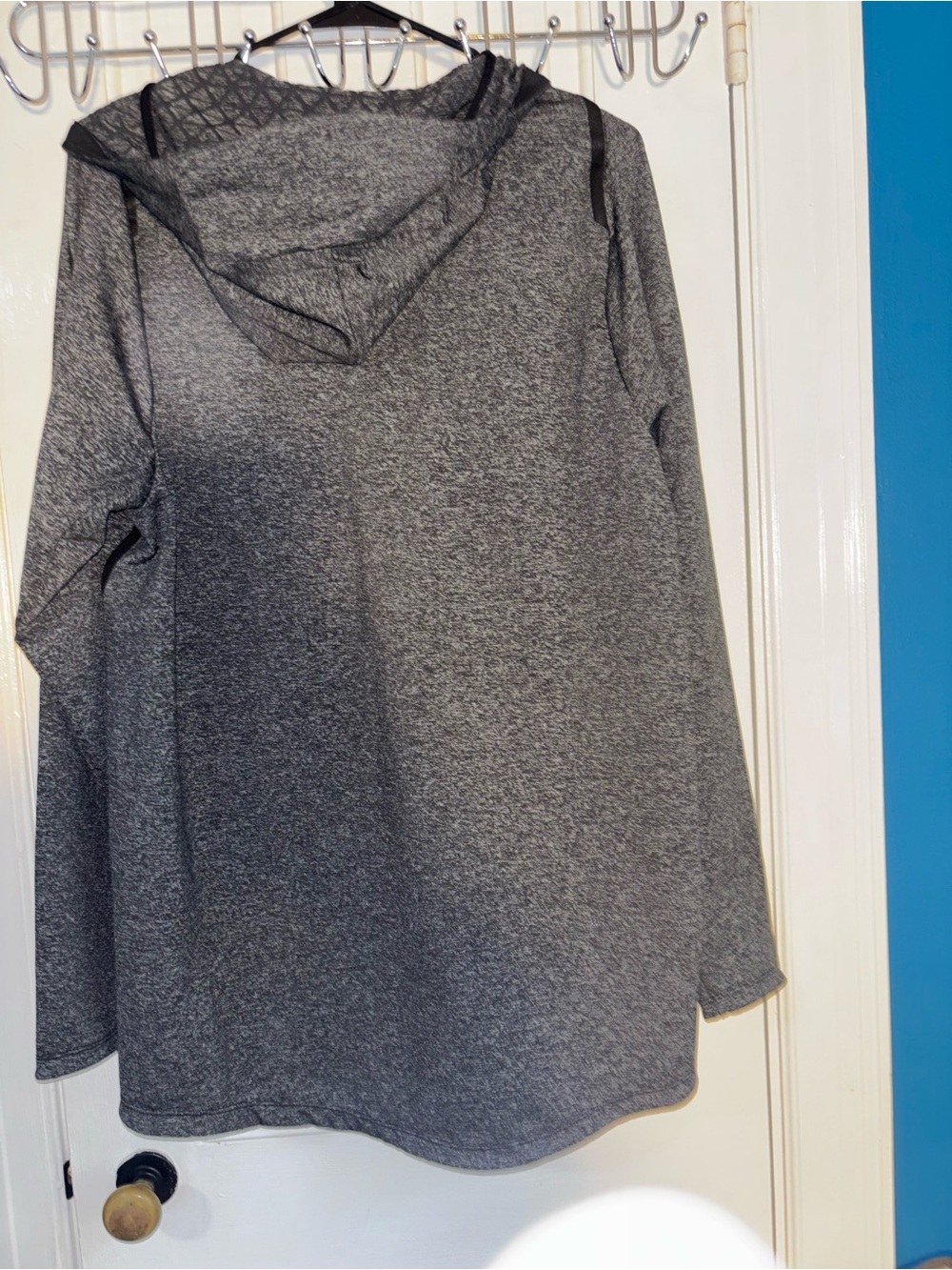 Nike Black Charcoal Gray Dri-FIT Zip Hoodie - Picture 2 of 9